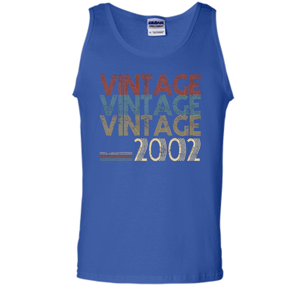 Retro Classic Vintage 2002 - 15th Gift 15 Yrs Years Old cool shirt Royal