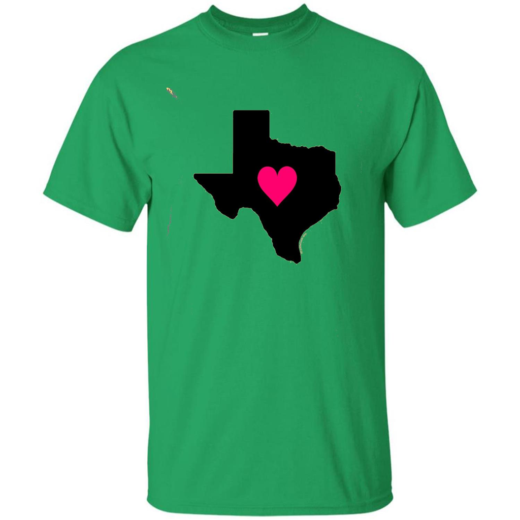 Texas - My Heart Is In Texas T-shirt Irish Green