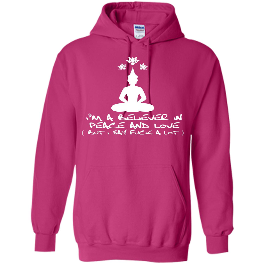 Buddhist T-shirt I'm A Believer In Peace And Love T-shirt Heliconia