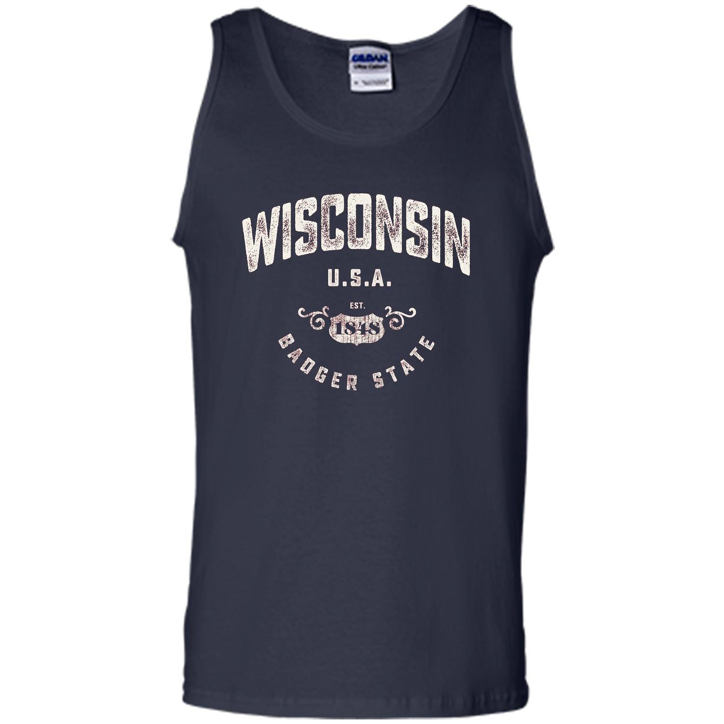 Wisconsin Badger State T-shirt Navy