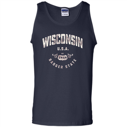Wisconsin Badger State T-shirt Navy