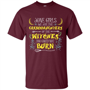 Halloween T-shirt June Girls We Are The Granddaughters Of The Witches You Could Not Burn