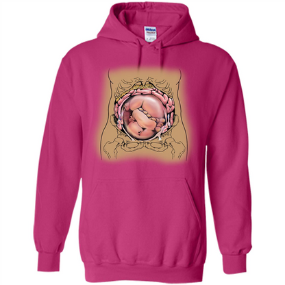 Anatomy T-shirt Fetus In Utero Heliconia