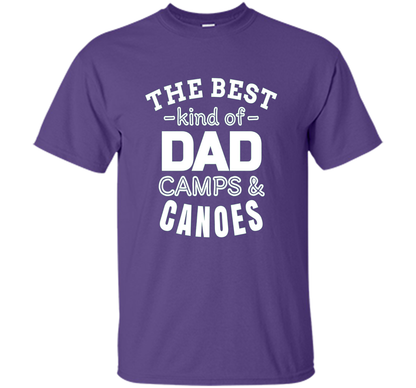 Men's Father's Day t shirt for Dad who camps and canoes t-shirt Purple