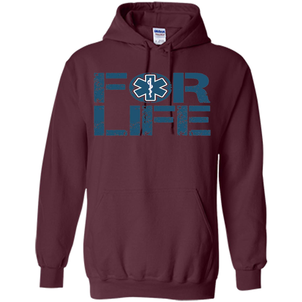 EMT Shirt EMT Paramedic For Life EMT T-shirt Maroon