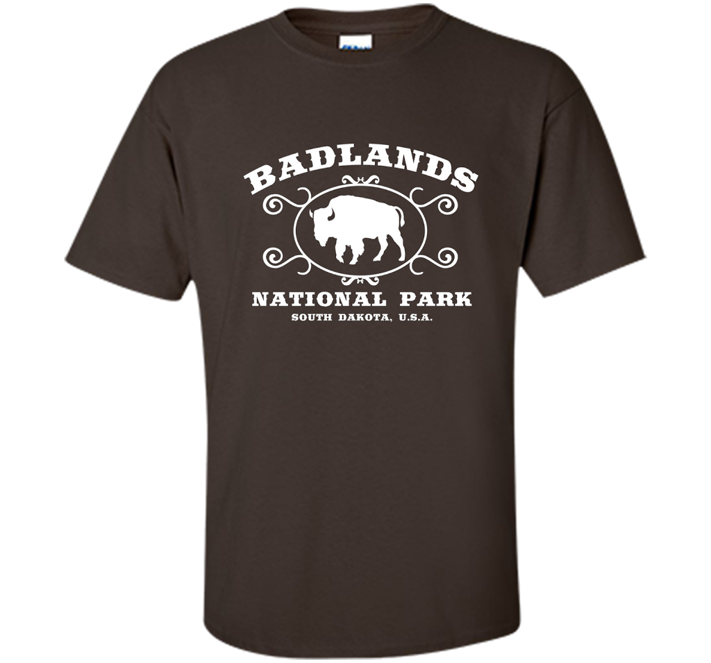 Whereables: Badlands National Park T-Shirt cool shirt Dark Chocolate