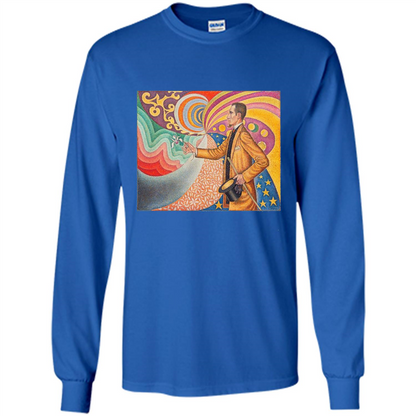 Portrait of Felix Feneon by Paul Signac T-shirt Royal