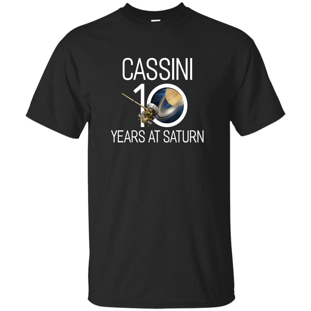 Cassini 10 Years at Saturn T-shirt Black