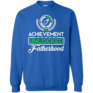 First Father's Day T-shirt Achievement Unlocked Fatherhood