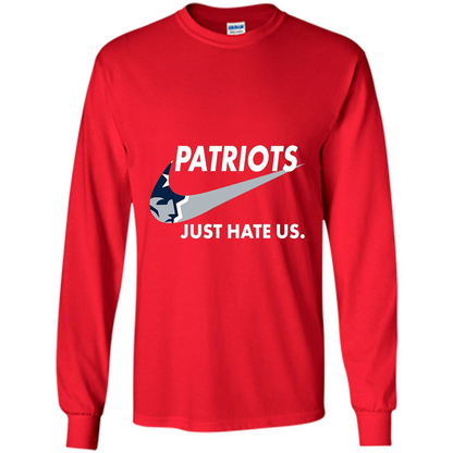 American Football T-shirt Patriots Just Hate Us T-shirt