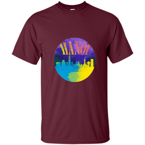 Love Vietnam T-shirt Hanoi Skyline Horizon Sunset