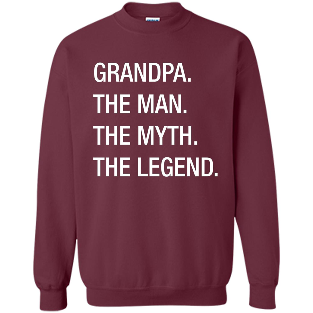 Grandpa The Man The Myth The Legend T-shirt Maroon