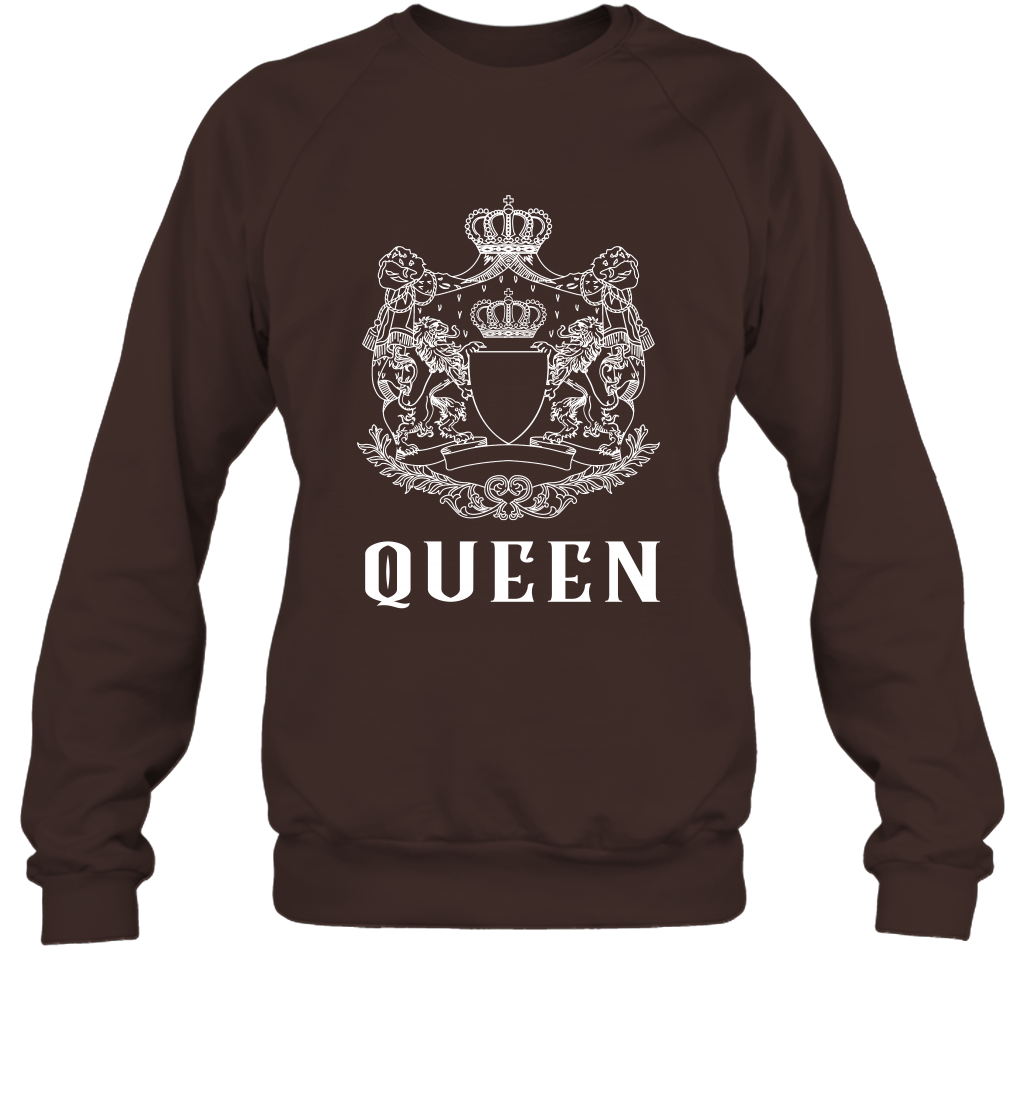 Queen Shirt Sweatshirt Sweatshirt Dark Chocolate
