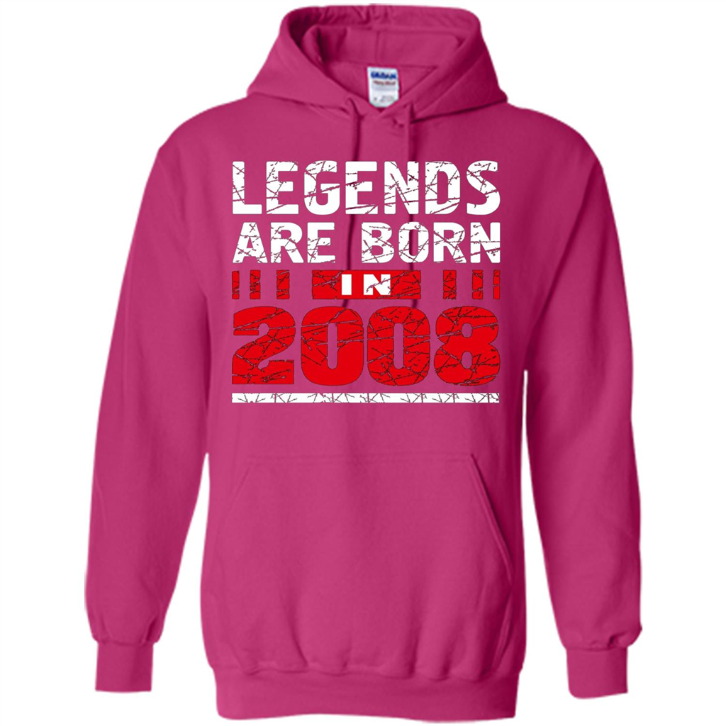 Birthday Gift T-shirt Legends Are Born In 2008 T-shirt Heliconia