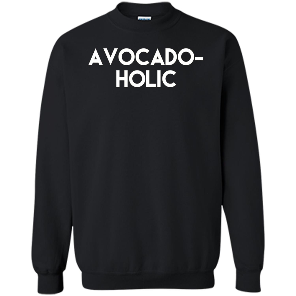 Avocado-Holic Avocado Funny Humorous Trending T-shirt Black