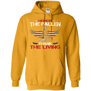 Military T-shirt Honor The Fallen Thank The Living