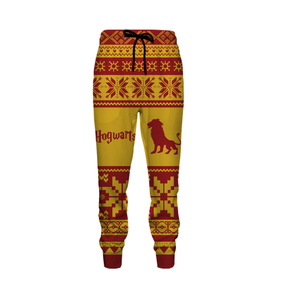 The Gryffindor Lion Harry Potter Ugly Christmas Jogging Pants