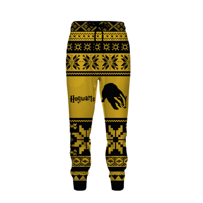 The Hufflepuff Badger Harry Potter Ugly Christmas Jogging Pants