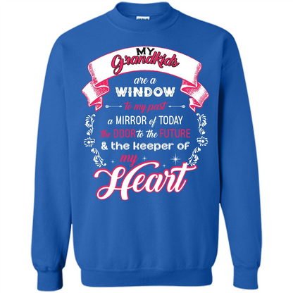 Grandparent T-shirt My Grandkids Are A Window To My Past A Mirror Royal