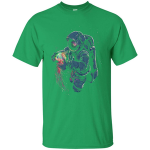 Space Rave T-shirt Jelly Fish Rainbow Astronaut Friends T-shirt