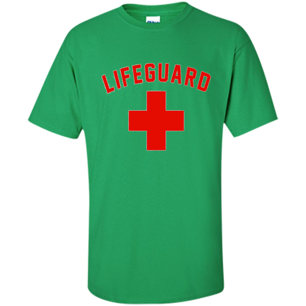 Lifeguard Red And White T-Shirt Irish Green