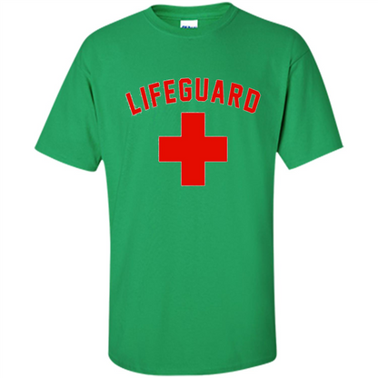 Lifeguard Red And White T-Shirt Irish Green