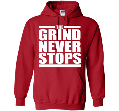 The Grind Never Stops T-shirt Red