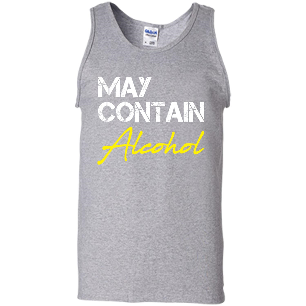 Wine T-shirt May Contain Alcohol Sport Grey