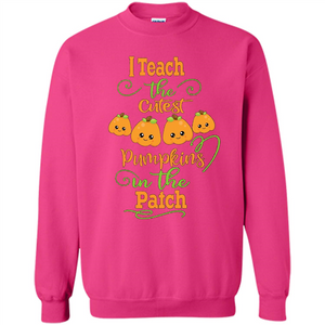 Halloween Teachers T-Shirt I Teach The Cutest Pumpkins In The Patch