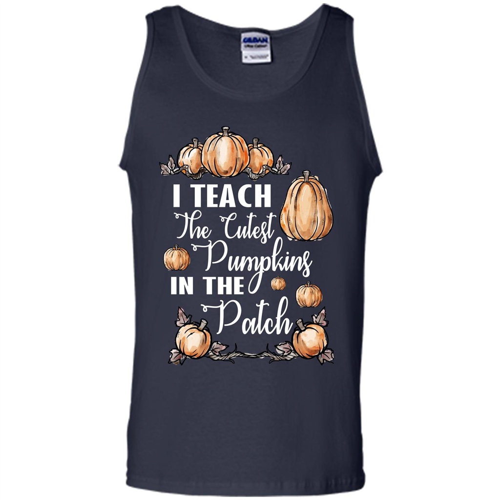 Halloween T-shirt I Teach The Cutest Pumpkins In The Patch Navy