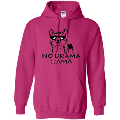 Funny No Drama Llama T-shirt Heliconia