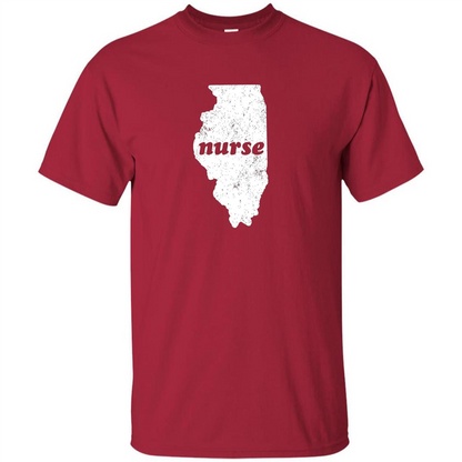 Nursing T-shirt Nurse Graduation Illinois T-shirt Cardinal