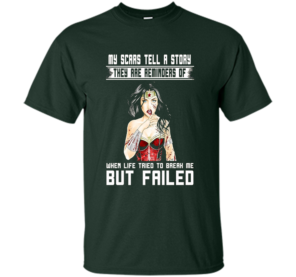 Women's My Scars Tell A Story They Are A Reminder Shirt cool shirt Forest Green