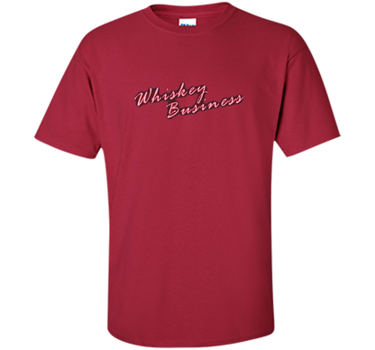 Whiskey Business Drinking 80's T-shirt shirt Cardinal
