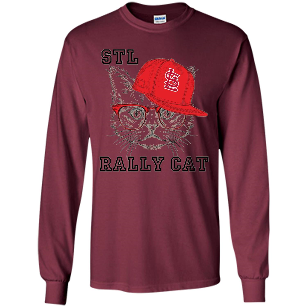 STL Rally Cat T-Shirt Saint Louis Rally Cat T-shirt Maroon