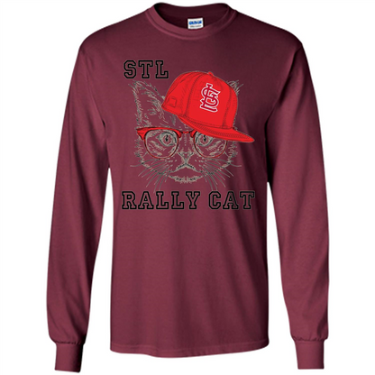 STL Rally Cat T-Shirt Saint Louis Rally Cat T-shirt Maroon