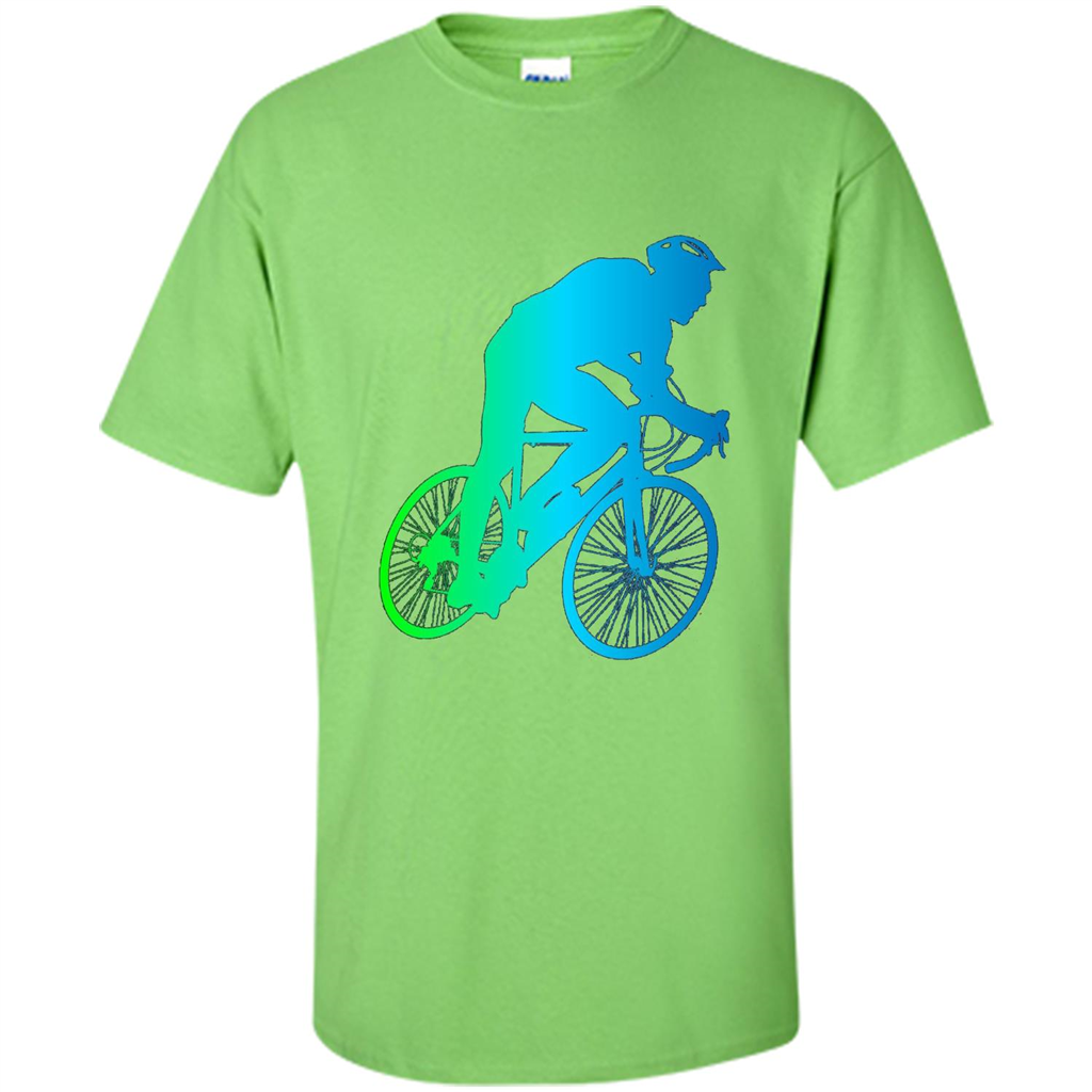 Bike Rider T-shirt Colorful Bicycle Biking Lover T-shirt Lime