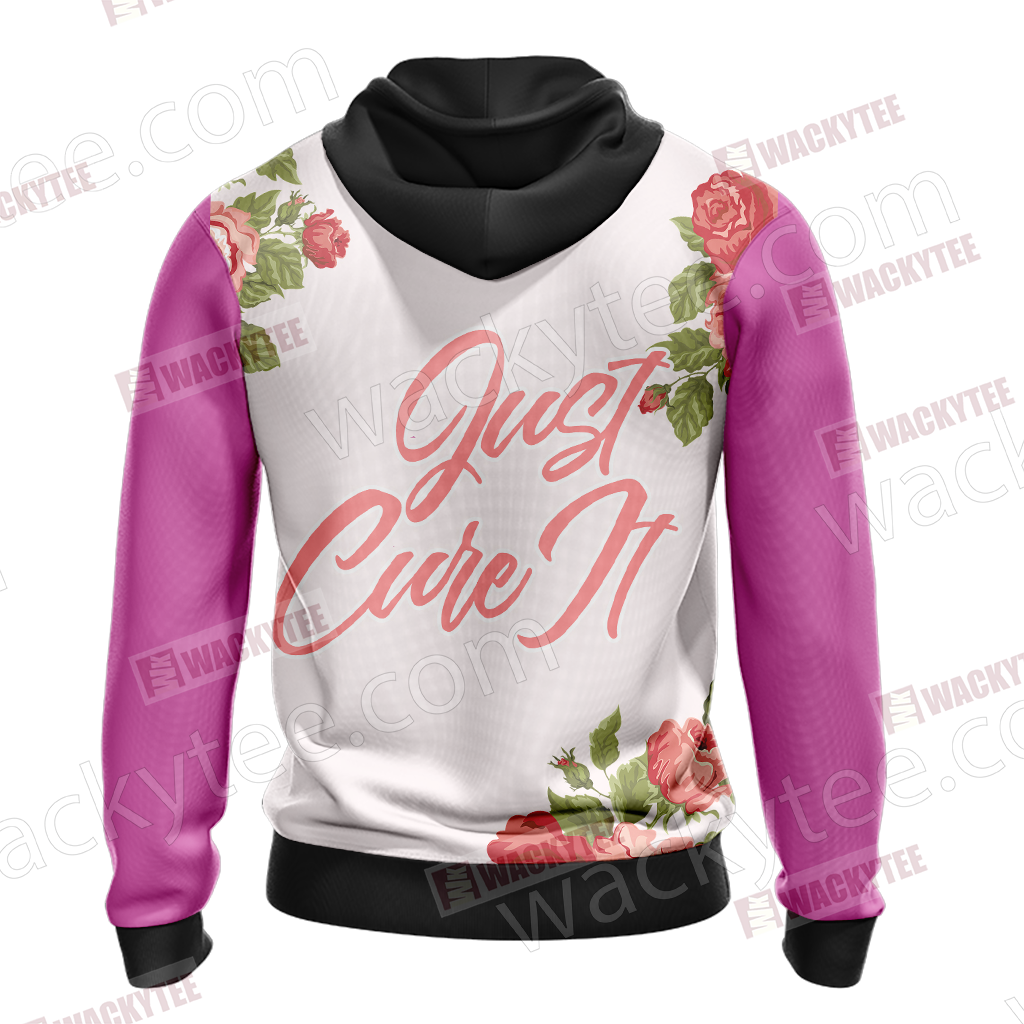 Breast Cancer - Just Cure It 3D Hoodie