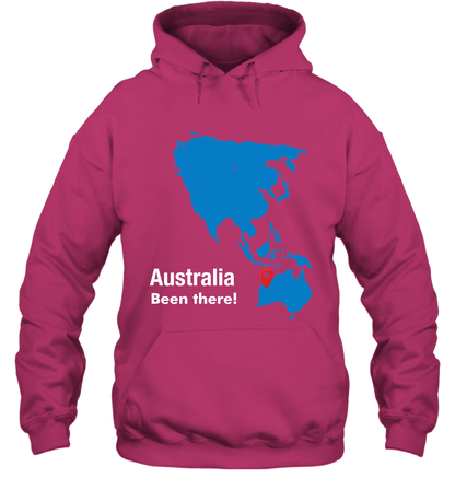 Australia Been There Map Shirt Hoodie Hoodie Heliconia