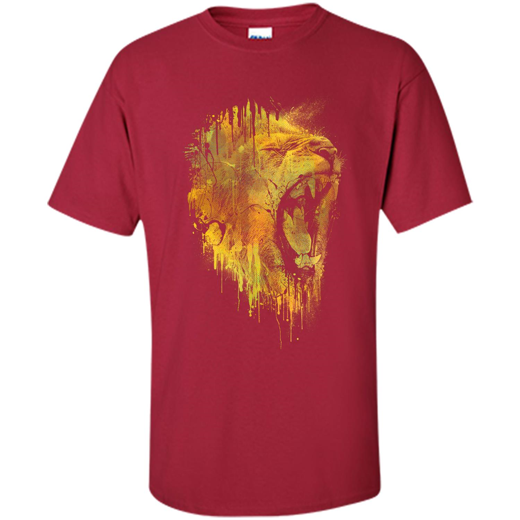 Lion Drip T-shirt Cardinal