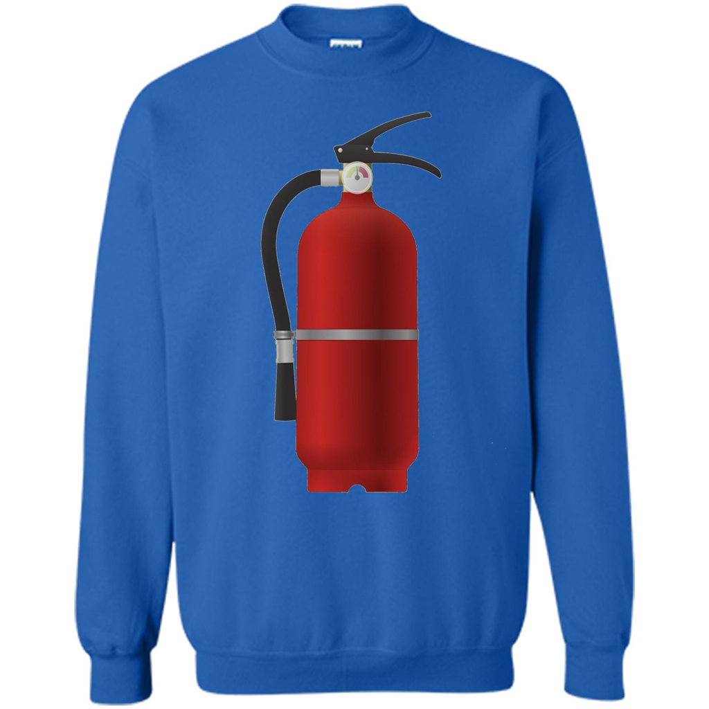 Fire Extinguisher T-shirt Emergency Fire Protection Royal