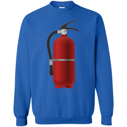 Fire Extinguisher T-shirt Emergency Fire Protection Royal