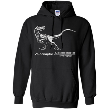 Velociraptor Distanceraptor Timeraptor T-shirt Black