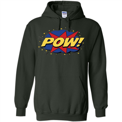 POW Comic Book Bubble T-shirt Forest Green