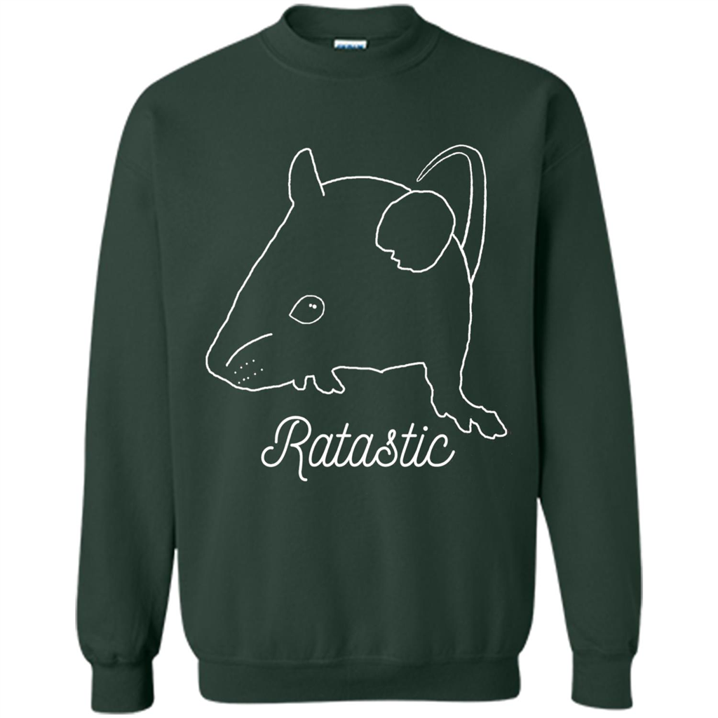 Cute Rat Owners T-shirt Ratastic Forest Green