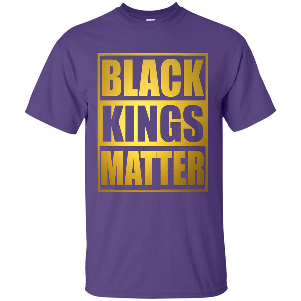 Black Kings Matter T-shirt Purple