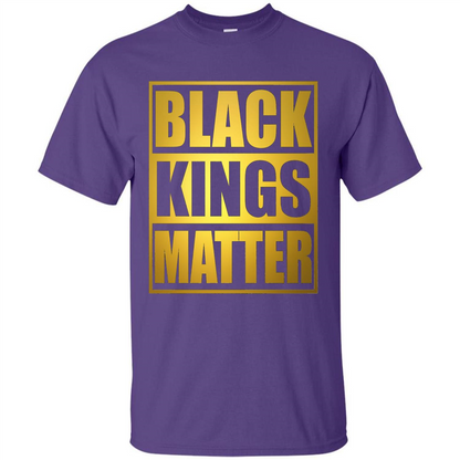 Black Kings Matter T-shirt Purple