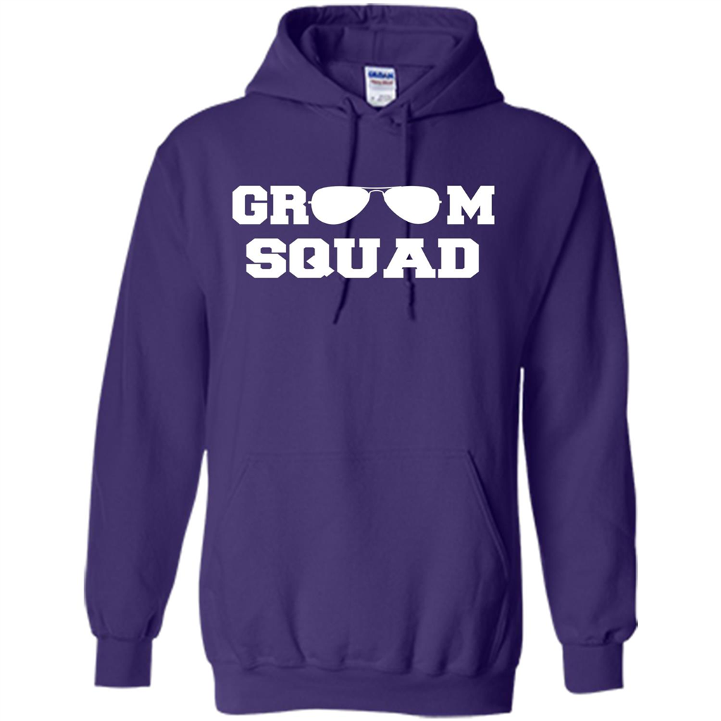 Cool Groom Squad T-Shirt Wedding Party Gift Shirt Purple