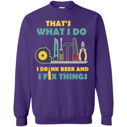 Engineer T-shirt That's What I Do I Drink Beer And I Fix Things Orange