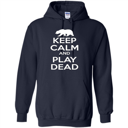 Keep Calm and Play Dead Bear T-shirt Navy